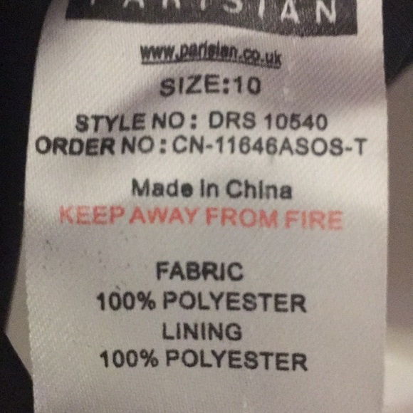 Parisian Black Floral Dress Sun Dress: Size 6 Tall - Picture 10 of 10